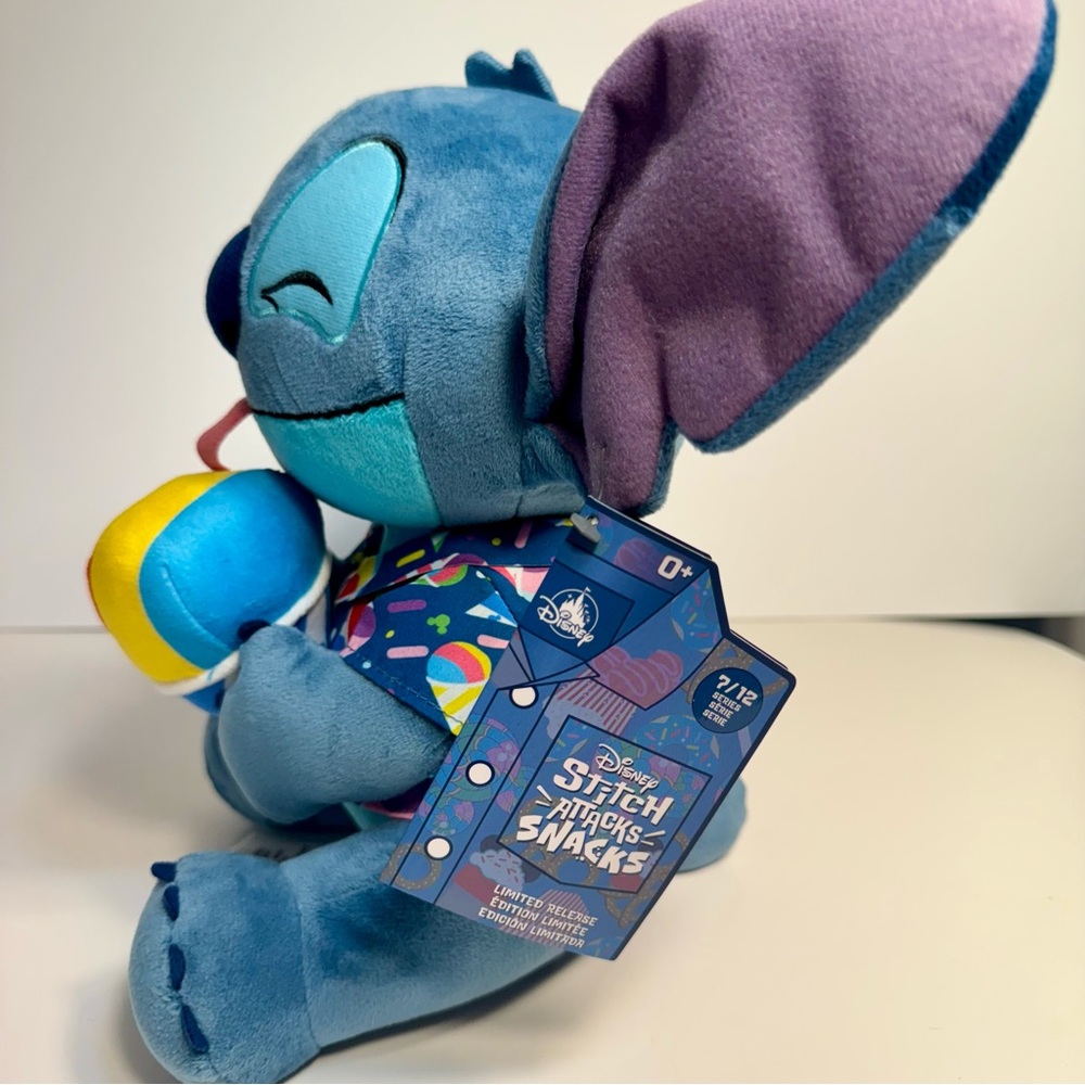 NWT. Disney Stitch Attacks Snacks Plush – Shaved Ice. Approx. 12”H. stitch aloha - Picture 9 of 14